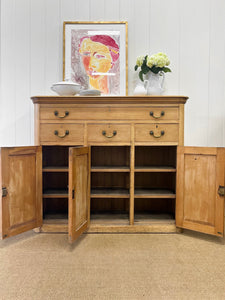 A Rustic English 19th Century Pine Cupboard c1880
