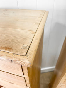 A Pair of 19th Century English Pine Banks of Drawers