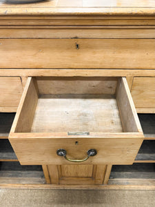 A Rustic English 19th Century Pine Cupboard c1880