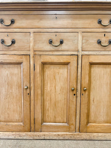 A Rustic English 19th Century Pine Cupboard c1880