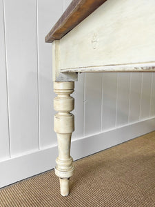 An English Country Farmhouse Pine Almost 5 ft Dining Table