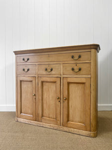 A Rustic English 19th Century Pine Cupboard c1880