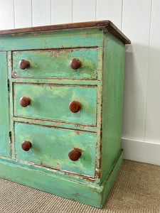 A Large English Country 6 Drawer Pine Buffet or Sideboard c1860