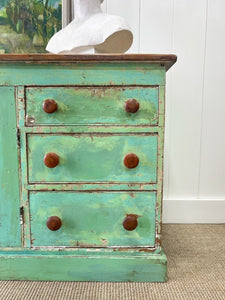 A Large English Country 6 Drawer Pine Buffet or Sideboard c1860