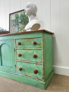 A Large English Country 6 Drawer Pine Buffet or Sideboard c1860