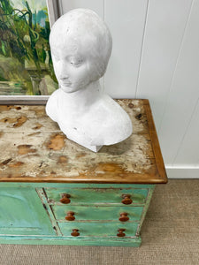 A Large English Country 6 Drawer Pine Buffet or Sideboard c1860