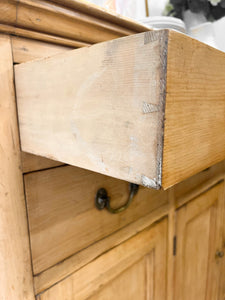 A Rustic English 19th Century Pine Cupboard c1880