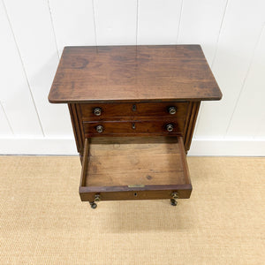 A Louis XVI Period French Mahogany Table En Chiffonier