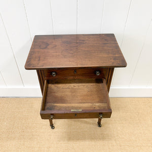 A Louis XVI Period French Mahogany Table En Chiffonier