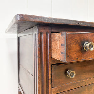 A Louis XVI Period French Mahogany Table En Chiffonier