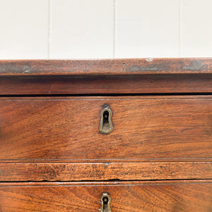 A Louis XVI Period French Mahogany Table En Chiffonier