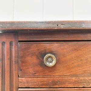 A Louis XVI Period French Mahogany Table En Chiffonier