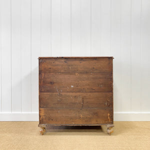 A 19th Century English Pine Chest of Drawers/Dresser with Tulip Feet