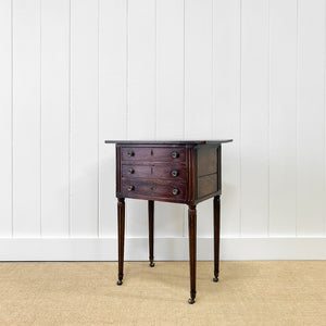 A Louis XVI Period French Mahogany Table En Chiffonier