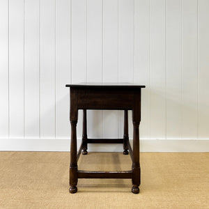 A Very Good English Oak 18th Century Lowboy or Side Table
