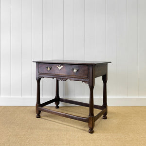 A Very Good English Oak 18th Century Lowboy or Side Table