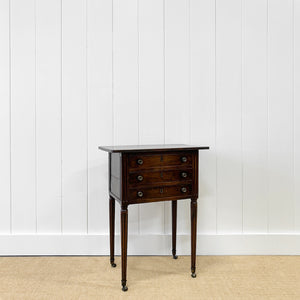 A Louis XVI Period French Mahogany Table En Chiffonier