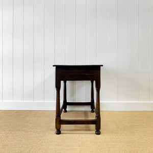 A Very Good English Oak 18th Century Lowboy or Side Table
