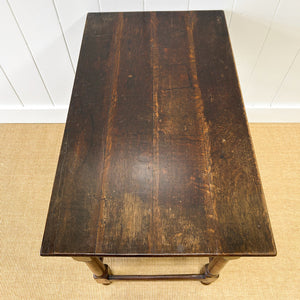 A Very Good English Oak 18th Century Lowboy or Side Table