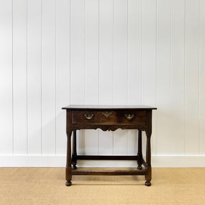 A Very Good English Oak 18th Century Lowboy or Side Table