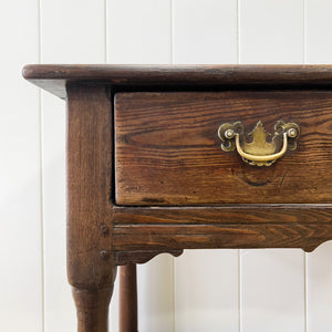 A Very Good English Oak 18th Century Lowboy or Side Table