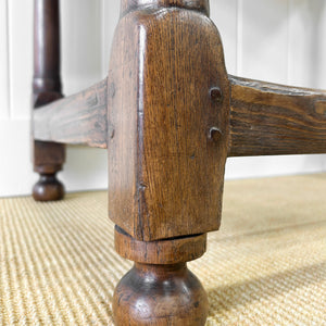 A Very Good English Oak 18th Century Lowboy or Side Table