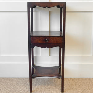 An Antique Georgian Mahogany Nightstand or Side Table