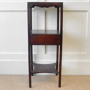 An Antique Georgian Mahogany Nightstand or Side Table