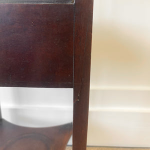 An Antique Georgian Mahogany Nightstand or Side Table