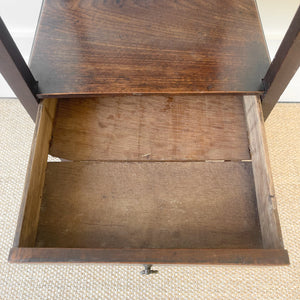 An Antique Georgian Mahogany Nightstand or Side Table