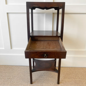 An Antique Georgian Mahogany Nightstand or Side Table