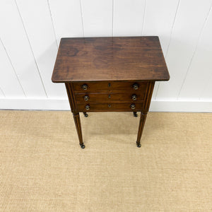 A Louis XVI Period French Mahogany Table En Chiffonier