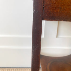 An Antique Georgian Mahogany Nightstand or Side Table