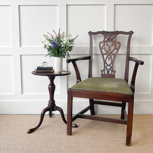 Antique Mahogany Armchair Chippendale Style