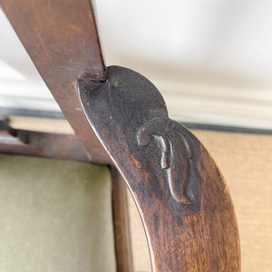 Antique Mahogany Armchair Chippendale Style