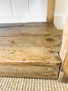 An Antique English Country Pine Sideboard