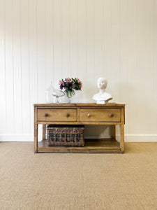 An Antique English Country Pine Sideboard