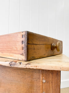 Antique English Country Pine Console Table or Desk c1890