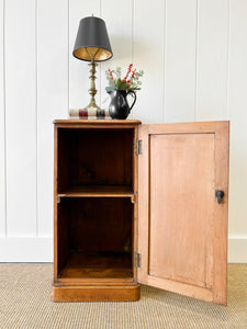 A Charming Pine Nightstand c1890