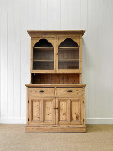 A 19th Century English Pine Bookcase Cabinet or Hutch