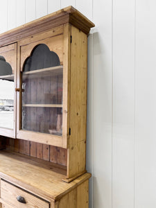 A 19th Century English Pine Bookcase Cabinet or Hutch