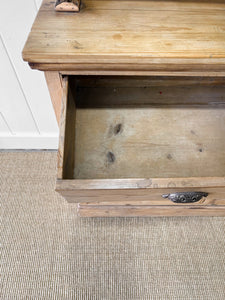 A 19th Century English Pine Bookcase Cabinet or Hutch