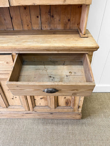 A 19th Century English Pine Bookcase Cabinet or Hutch