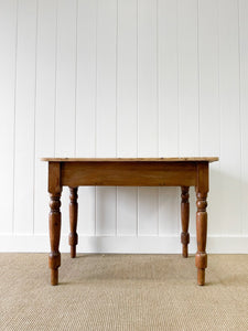 Antique English Country Pine Console Table or Desk c1890