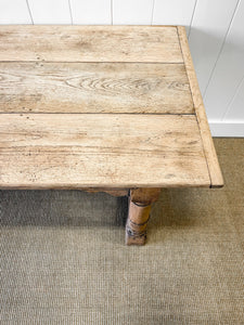 Antique English Country Oak 6ft Refectory Style Table