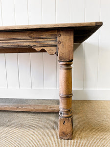 Antique English Country Oak 6ft Refectory Style Table