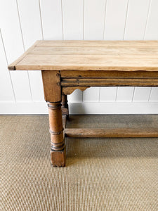 Antique English Country Oak 6ft Refectory Style Table