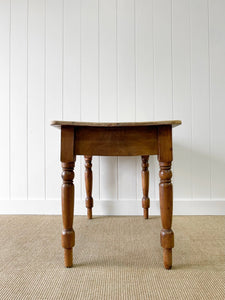 Antique English Country Pine Console Table or Desk c1890