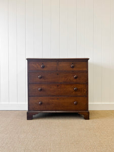 An Antique George III Country Made Oak Chest of Drawers
