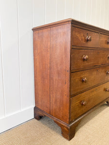An Antique George III Country Made Oak Chest of Drawers